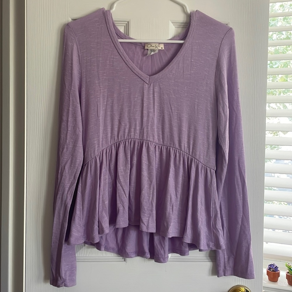 Teen Large flowy longsleeve shirt
